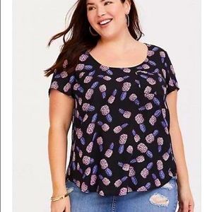Torrid Pineapple Blouse